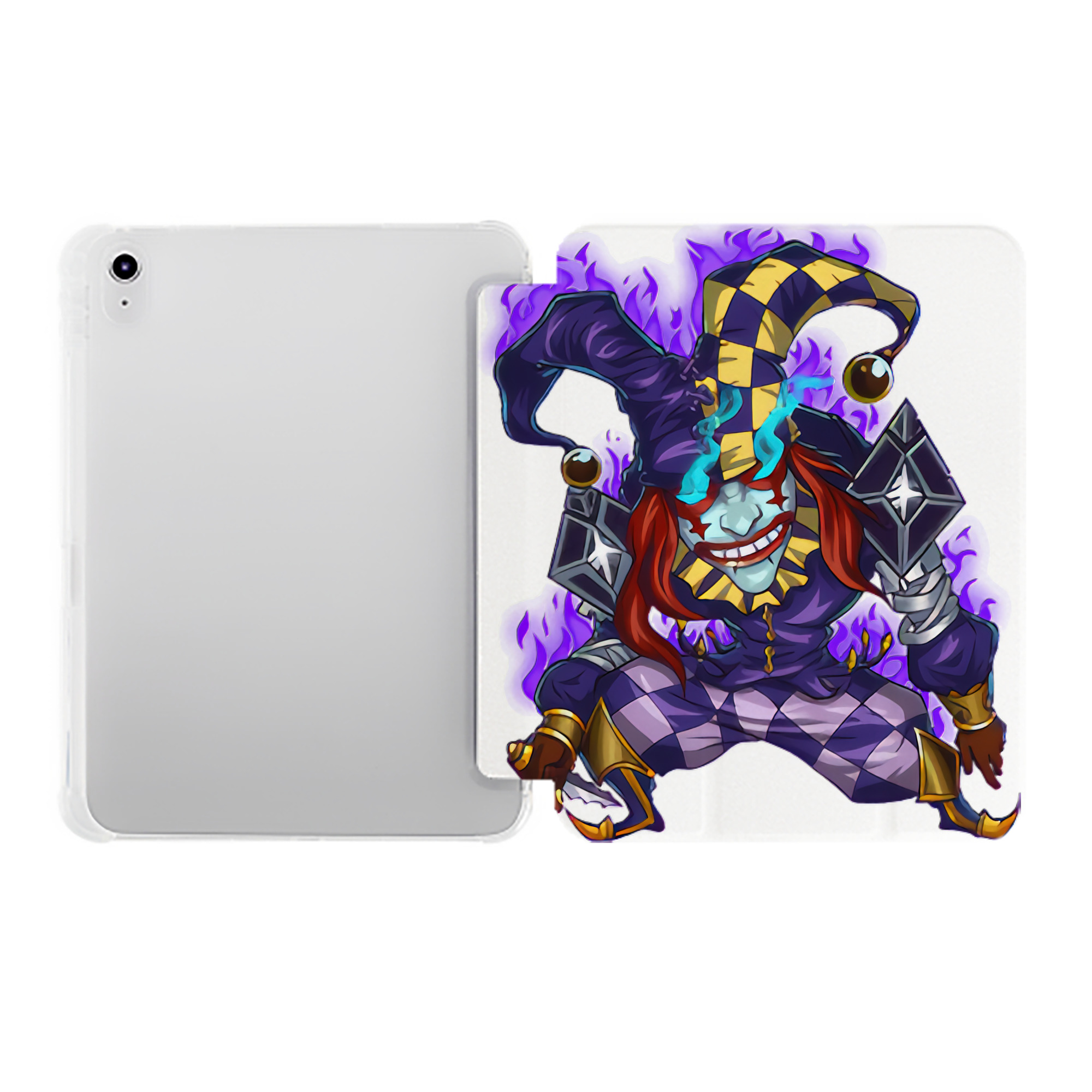 （画像用） リーグ・オブ・レジェンド League of Legends LOL IPad ケース ペン収納付き 三つ折りスタンド PUレザー×シリコン 対応機種9.5/10.5/10.9インチ
